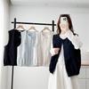 2026 Spring Plus Size Women's Round Neck Cardigan Vest - Slimming & Versatile Fashion Top