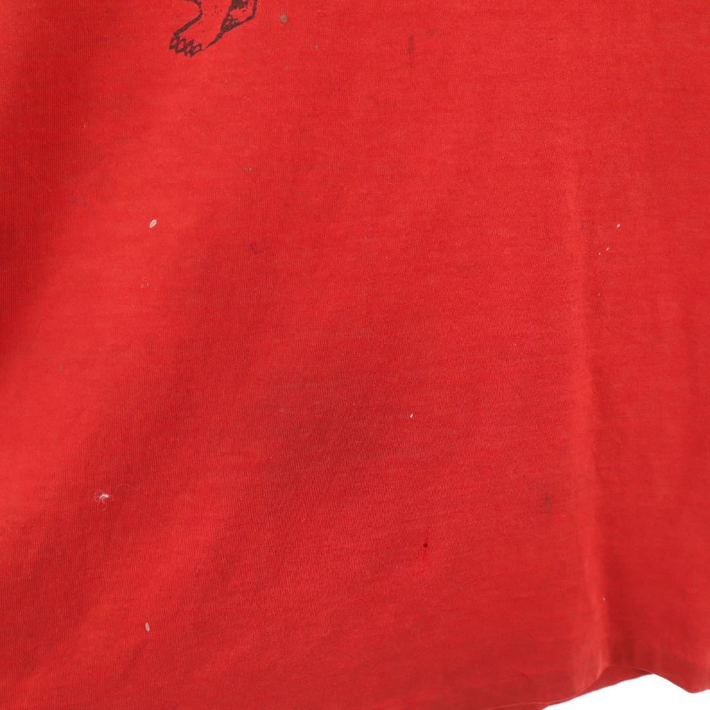 Healthknit 90s Old Short sleeve T-shirt XL Red Single stitch Men's Used