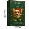 2025 Corgis Advents Calendars, With 24 Acrylic Corgis Pendants For Christmas Countdown, Suitable For Car Rearview Mirrors, Walls