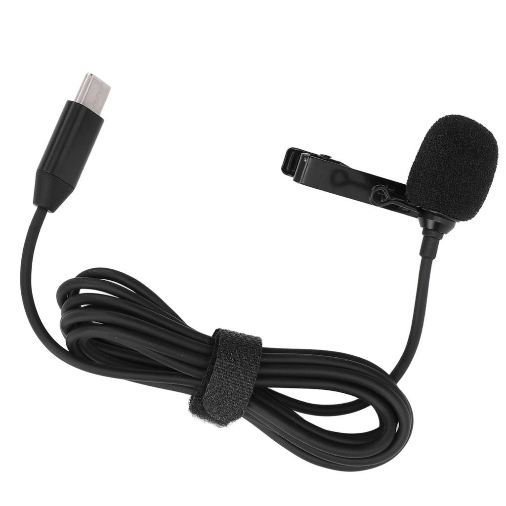 Lavalier Microphone for Ace Pro Omnidirectional Type C Clip On Lapel Mic for Action Camera