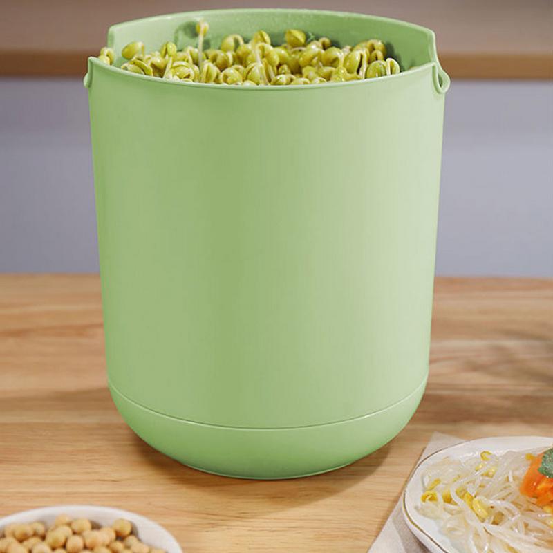 Automatic Bean Sprouts Maker Automatic Health Sprouts Box with Lid Larger Capacity Healthy Bean Grower Automatic Garden Bean