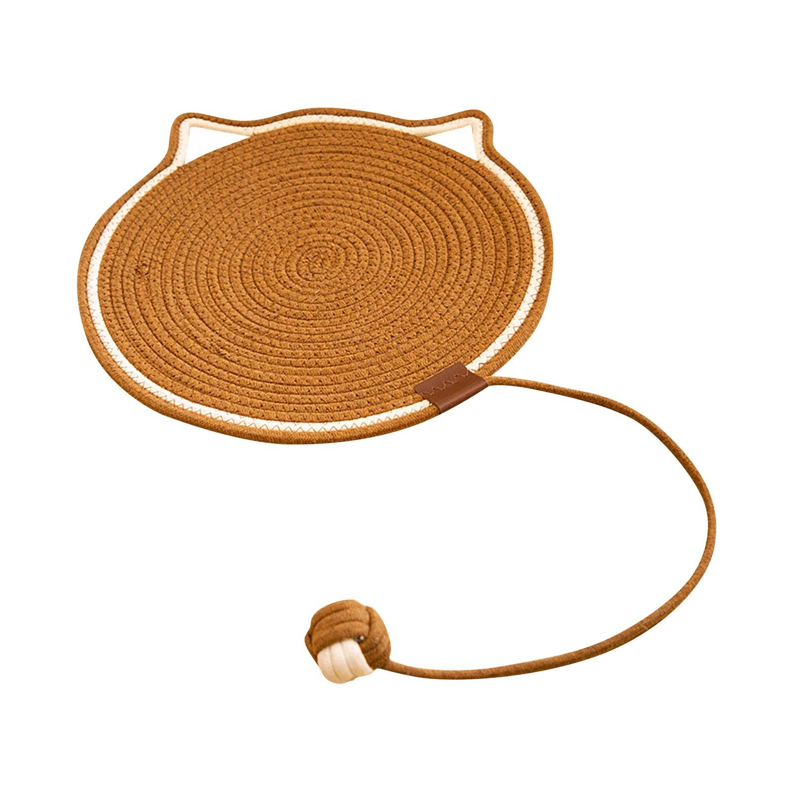 

Коврик для кошачьих когтей, Коврик для кошек и собак, Пеньковая веревка, Доска для кошачьих когтей, Износостойкий, Нелиняющий, Сон в одном, Игрушечный мяч из пеньковой веревки One Size