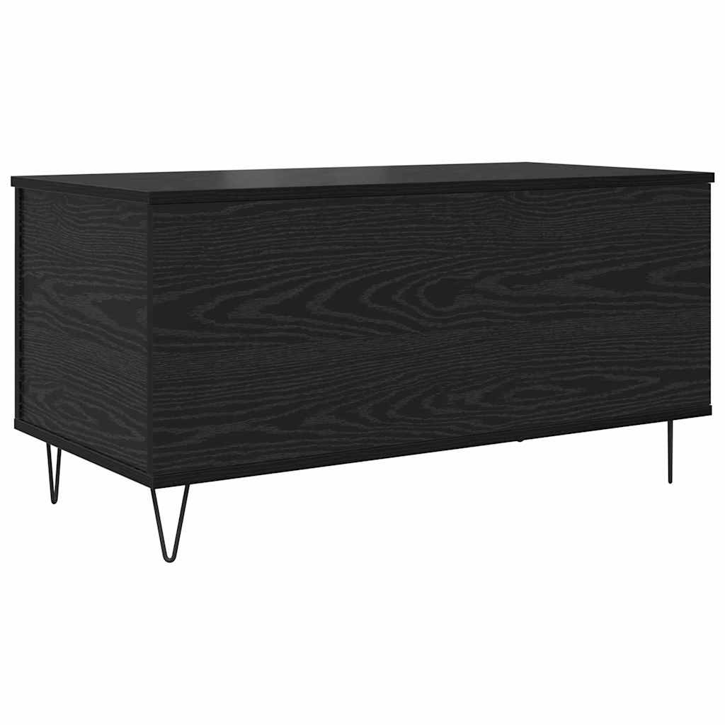 Coffee Table Black Oak Effect 90 x 44.5 x 45 cm Engineered Wood