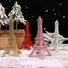 Glitter Eiffel Tower Ornament: Creative Christmas Display Prop