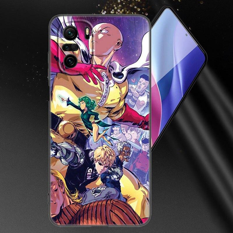 Anime One-Punch Man Phone Case For Xiaomi Mi POCO X3 NFC GT M4 M3 12 11T 10T Pro A3 11 Lite NE 5G 12X 11i F3 Soft Black Cover