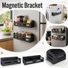 Kitchen Refrigerator Side Hanging Storage Rack No Drilling Wall Mounted Organizer Shelf for Kitchen Supplies and Household Items