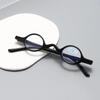 Retro Mini Round Frame Reading Glasses Personalized Leopard Print Glasses For Men And Women Anti Blue Light Presbyopia Glasses