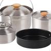 Camping Cookware Set, Fry Portable, Cooking Set Kitchen Utensils Outdoor Cook Gear Pot and