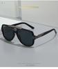 Trendy European-American Retro Square Frame Men's Metal Sunglasses