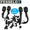 FESSELOX Restraints Set Bondage Restraint Bed Restraint Set Handcuffs Ankle Cuffs BDSM