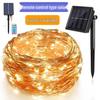 LED Solar Copper Wire String Lights for Indoor/Outdoor Holiday Decoration