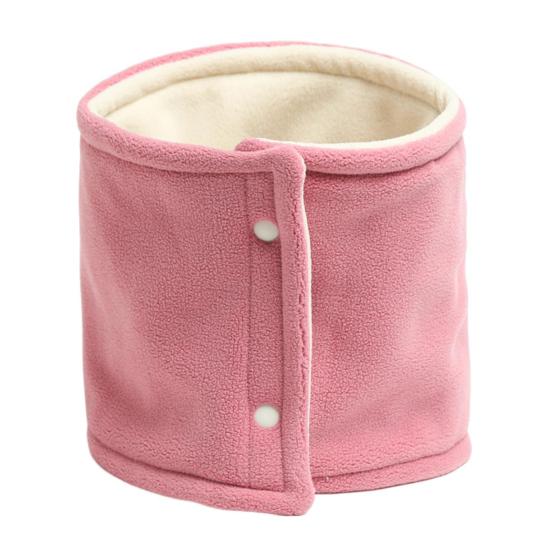 Dámská šála Dvouvrstvá Zesílený Samet Teplý Nákrčník se Zapínáním na Knoflík Jednobarevný Design Zimní Šála