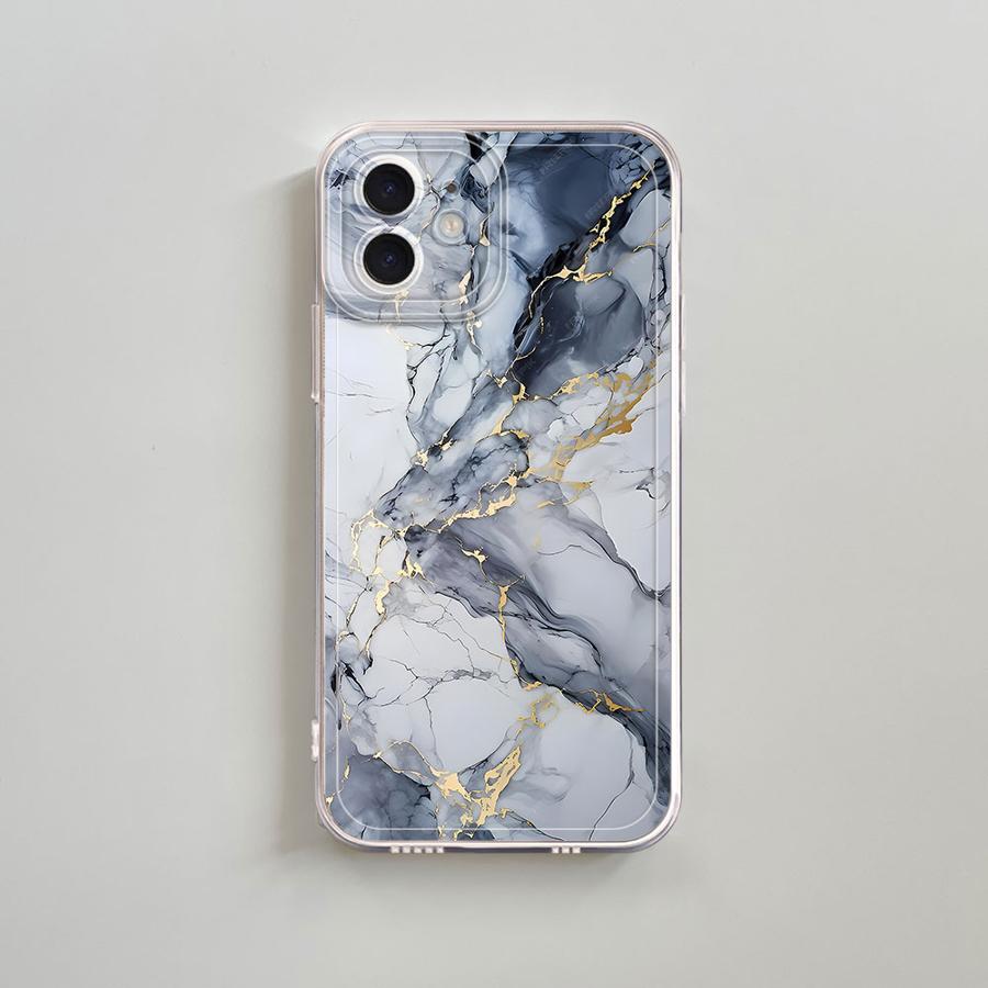 Fashion Marble Phone Case For Apple IPhone 16 16E 15 XS Pro Max 13 14 Plus XR SE 7 8 12 11 Pro Plus Case Cover Funda Coque