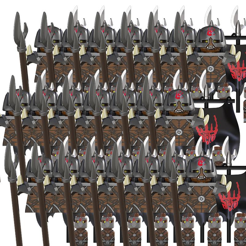 Medieval Movie Knights Building Blocks Toys Lord Ring Figure Bricks Toy Christmas Birthday Gifts