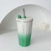 TYESO Stainless Steel Insulated Coffee Cup & Water Bottle - Ice Buster, Large Capacity, with Straw for Car