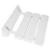 Wall Mounted Drop Leaf Shower Seat Foldable Bathroom Bench for Home Sauna Room Use White