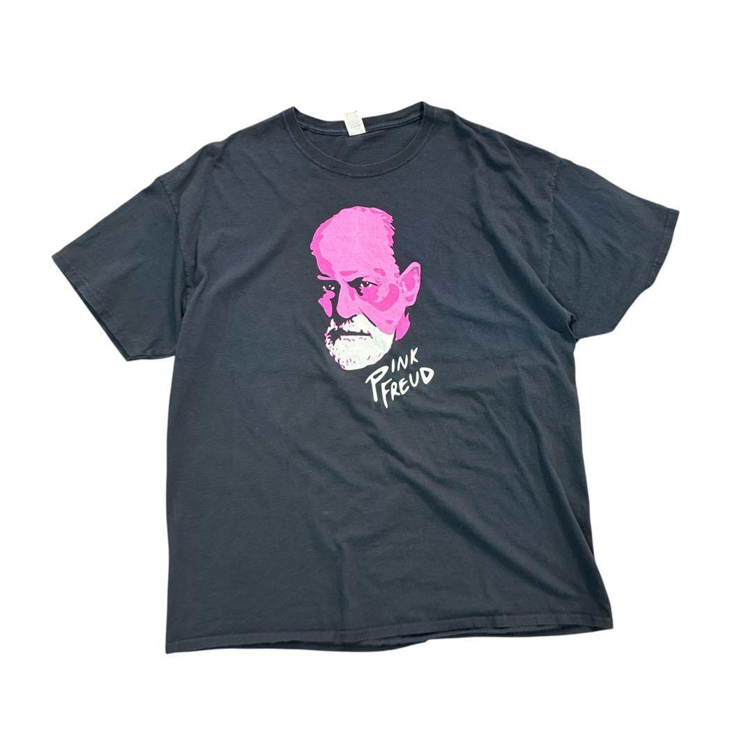 

[USED] 7TSM2PINK FREUD Print T-Shirt, Black, Size 3L, Used