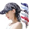 Paisley Print Hijab Caps Adjustable Amoeba Turban Headscarf Hat New Baseball Cap  Outdoor Sunshade