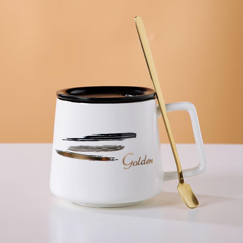 Ceramic Cup Female Cute Korean Version Cute Mugs Home Coffee Cup Drinking Cup Tea Cup Couple Cup