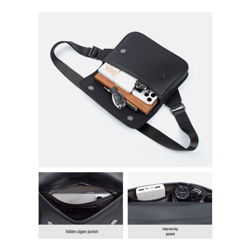 SCHWARZETIENNE Ανδρική Δερμάτινη Τσάντα Ώμου