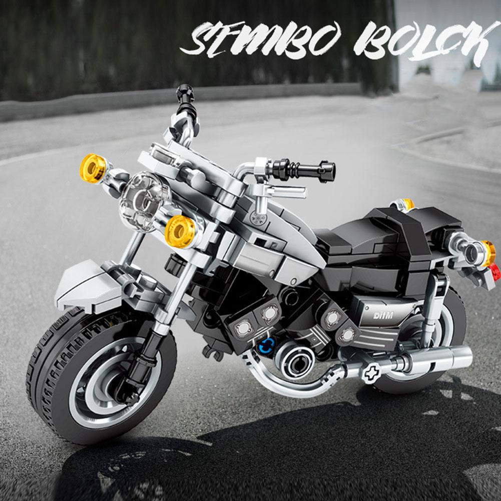 Motocross Building Blocks Toy Children Educational Assembled Off-road Racing Motorcycle Toys