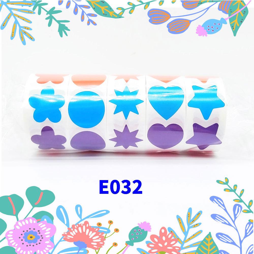 

1-дюймовый рулон разноцветных наклеек со звездами — детские этикетки для наград и подарков