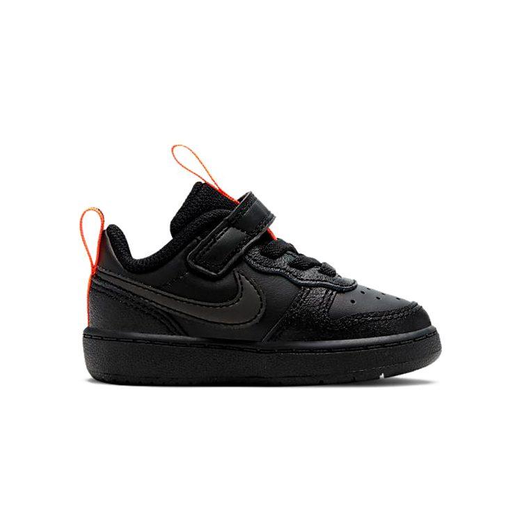 Nike Court Borough Slip Resistant Cushioning Abrasion Resistant Breathable Low top Toddler Shoes Black CT3963-001