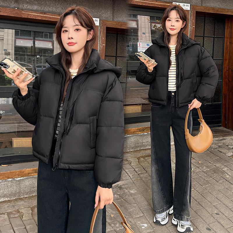 Hooded Warm Down Cotton Jacket Women's 2025 Short Thickened Winter Padded Jacket Student Jacket Korean Loose Bread Jacket
