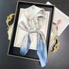 Mulberry Silk Small Square Scarf Women's Versatile Printed Silk Scarf High-end Headband Scarf French Scarf Spring and Summer New