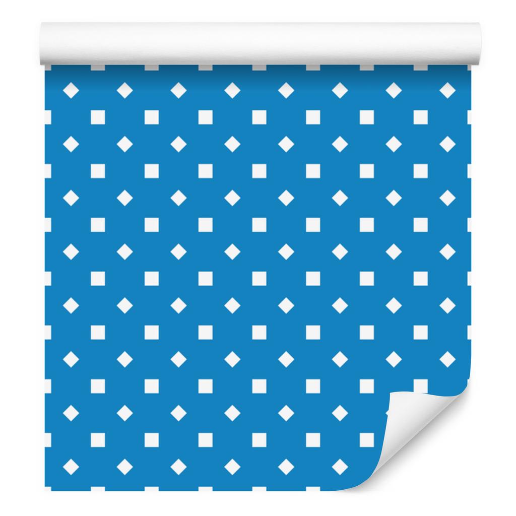 Wallpaper Dots Blue and Azure, Blue Background for Living Room and Bedroom 50x1000