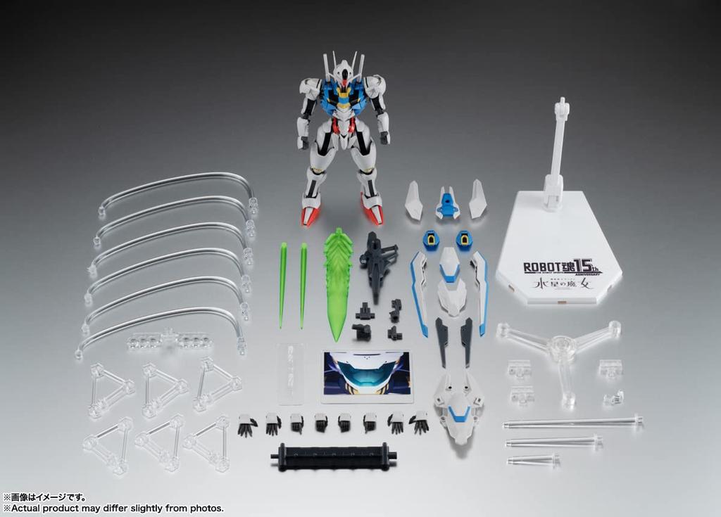 TAMASHII NATIONS ROBOT Spirits Mobile Suit Gundam Witch of Mercury Gundam Aerial Spirits 15th 125mm painted movable figure XVX-016 ver. A.N.I.M.E.