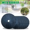 Non-Woven Tree Mulch Ring Weeding Barrier, Protector Mat, Plant Cover, Anti Grass, Gardening Fabric Weed Control, 15cm-52cm