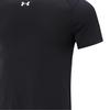Under Armour Solid Color Crew Neck Short Sleeve T-Shirt And Striped Elastic Shorts Casual Sports Set Men Sets 23500505-001+24500206-409