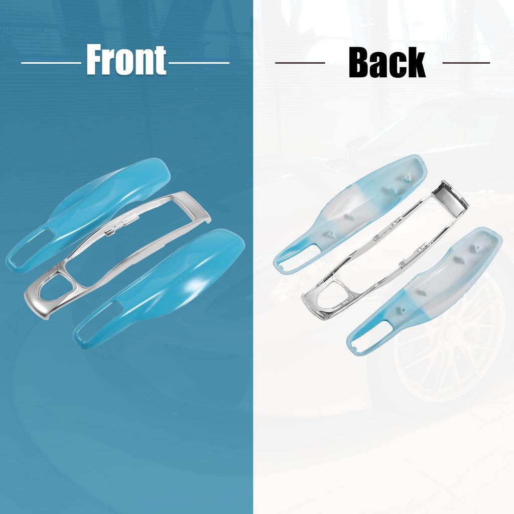ACROPIX Car Remote Key Cover Case for Porsche and Macan, Blue, 3-Piece Set