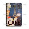 Rusty Coffee Metal Poster Decorative Plate Classic Tea Metal Signs Home Bar Cafe Wall Decor Signs Old Metal Plaque Wall Plate