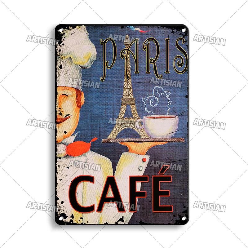 Rusty Coffee Metal Poster Decorative Plate Classic Tea Metal Signs Home Bar Cafe Wall Decor Signs Old Metal Plaque Wall Plate