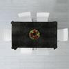 Tablecloth Leaves Dark Green Bottle Green Decorative Ornamental 220x150 cm