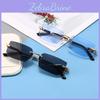Sunglow Rimless Polarized Sunglassesfashion Rectangular Sun Glassessummer Women Decorative Eyewearshopping Drive To Wear
