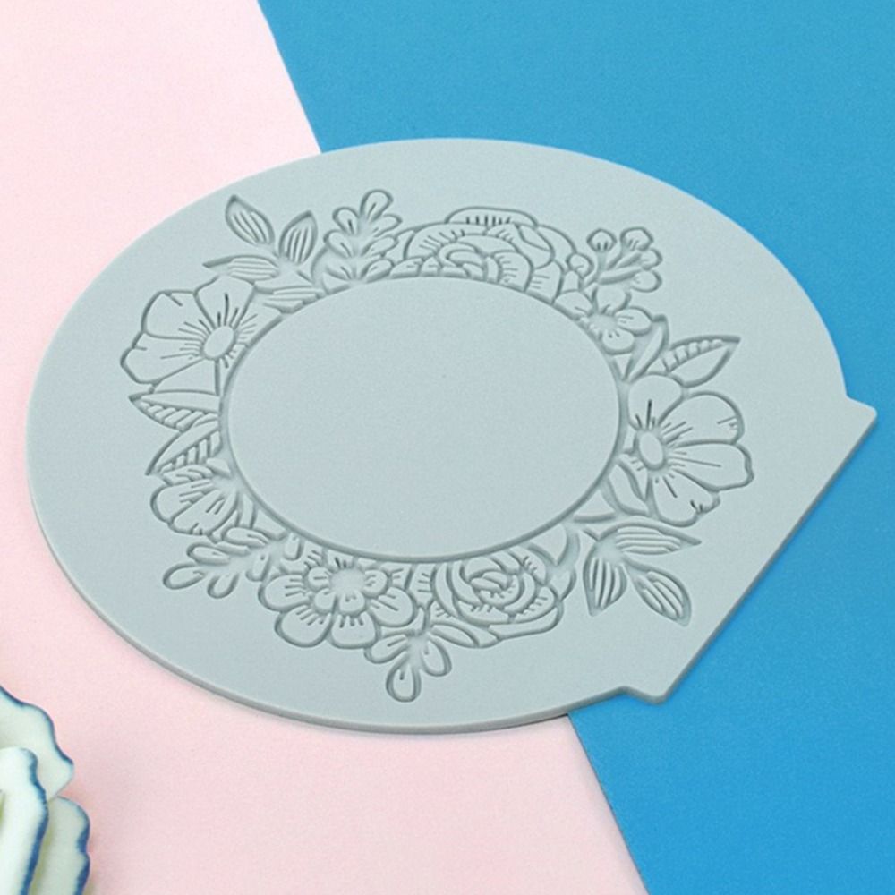 Decoration Chocolate Stencil Cake Decorating Flower Wreath Cake Lace Mold Silicone Mould Lace Mat