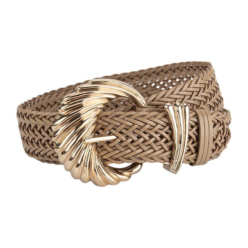 Korean Version of Retro Simple White Braid Paper Women's Belt Belt