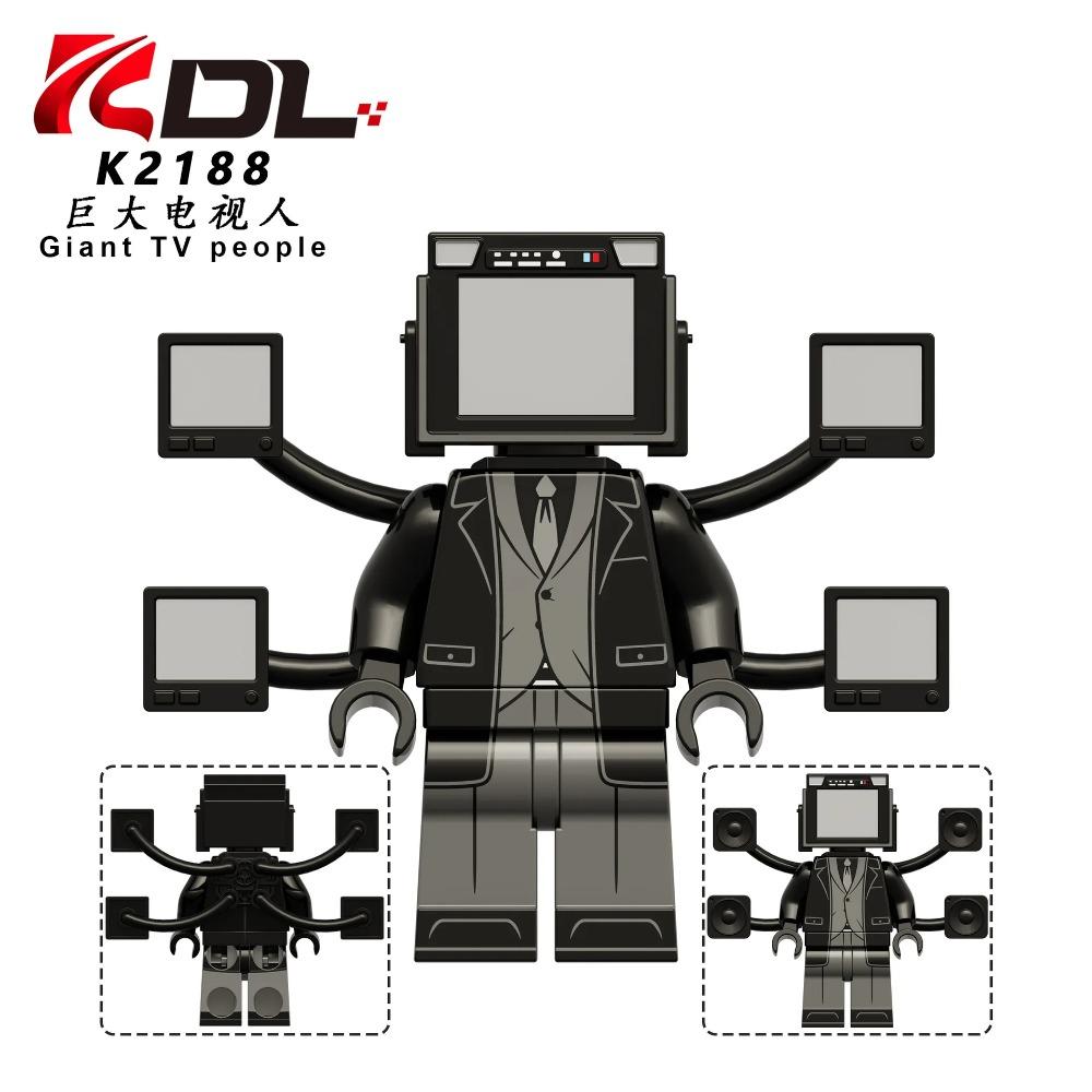 Skibidi Toilet MOC Abstract Robot Building Blocks Compatible With LEGO Monitor TV Man Delicate Figures Mini Model Bricks Toys