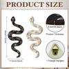 2 Pieces Wooden Snake Plaques Wall Decoration Boho Art Multipurpose for Home Farmhouse Hand
