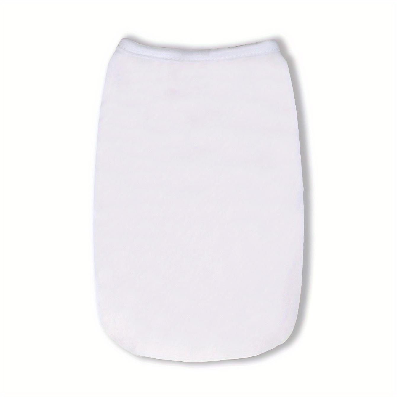 

1 шт. Хлопковый жилет для собаки, Одежда для питомца для золотистого ретривера, самоеда, лабрадора - Удобная посадка для малых и крупных пород, плюшевый хлопок S белый