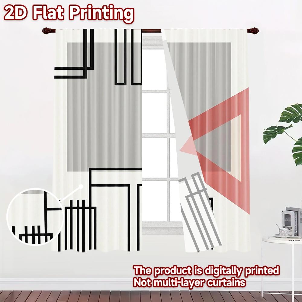 2D flat Photography Backdrop Popular Party Backdrop Geometric Shapes and Lines 100% Polyester Holiday Decorations for