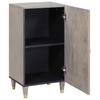 Sideboard Gray and Gold 40 x 33 x 75 cm Solid Mango Wood