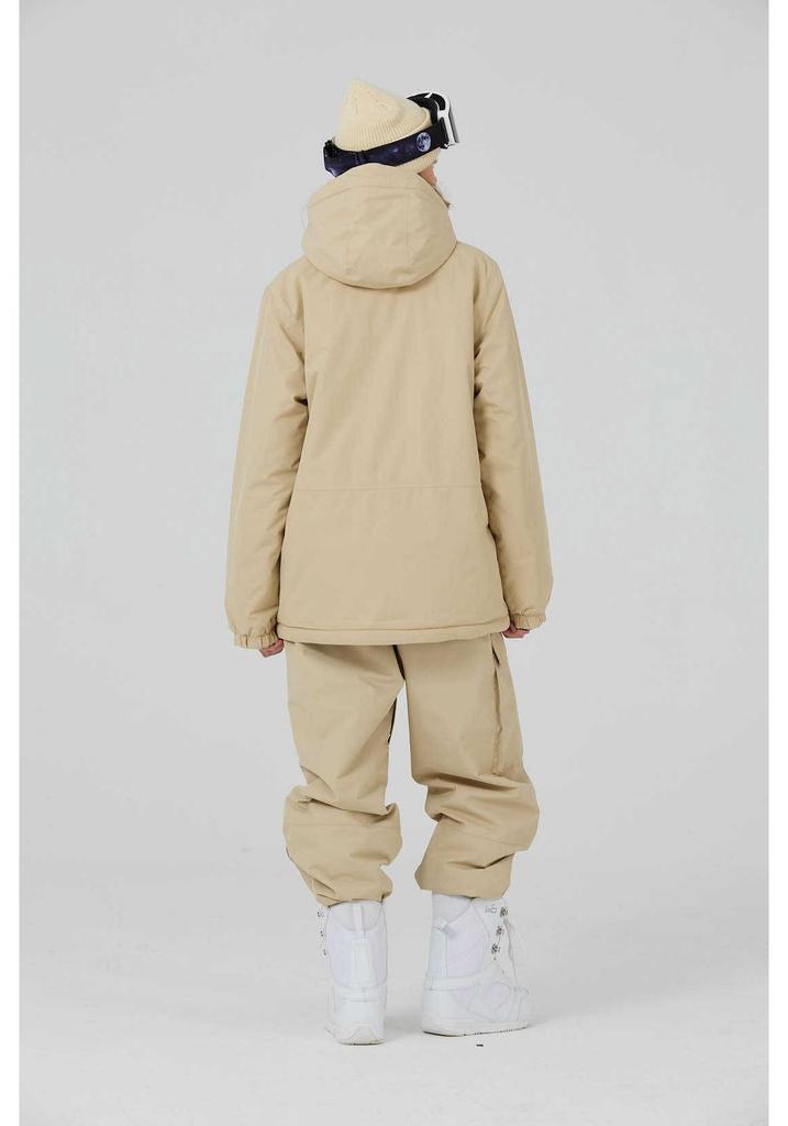 Unisex Logo Ski Suit Set: Warm, Loose-Fit for Snowboarding & Skiing Outdoors