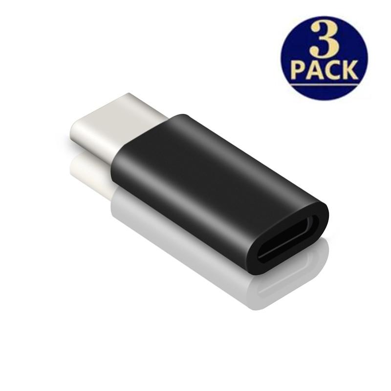 3PCS Lightning Female To USB C Male Charger Adapter for IPhone 15 Pro Max Plus IPad Type C To 8Pin Charging Data Sync Connector