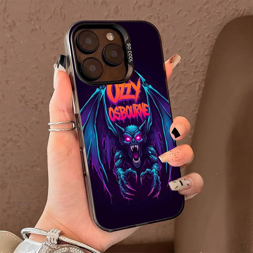 Retro Band O-Ozzy O-osbourne Fashion Colorful Phone Case For IPhone 17 16 15 14 13 12 11 Pro Max Plus Matte Cover iPhone 12