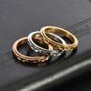 New Fashion 3mm Stainless Steel Ring for Men Gold Plated No-fading Jewelry
