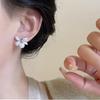 Niche Exquisite Bow Pearl Earrings - S925 Silver Needle, Versatile, High-Class Studs